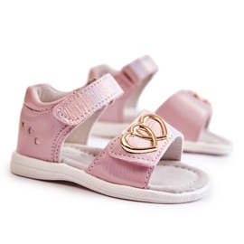 PE1 Sandales Enfant Avec Velcro Rose Catia ['rose']