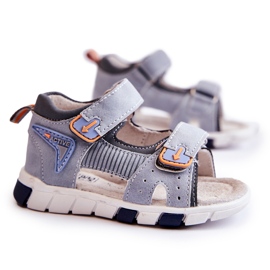 PE1 Sandales Confortables pour Enfants Gris Samell ['gris']