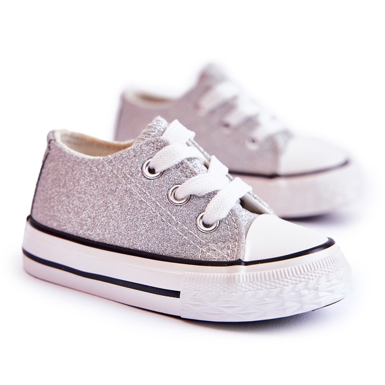 Baskets Enfant Tied Silver Wella argent argent