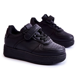 Chaussures Sport Enfant Avec Velcro Noir Elike