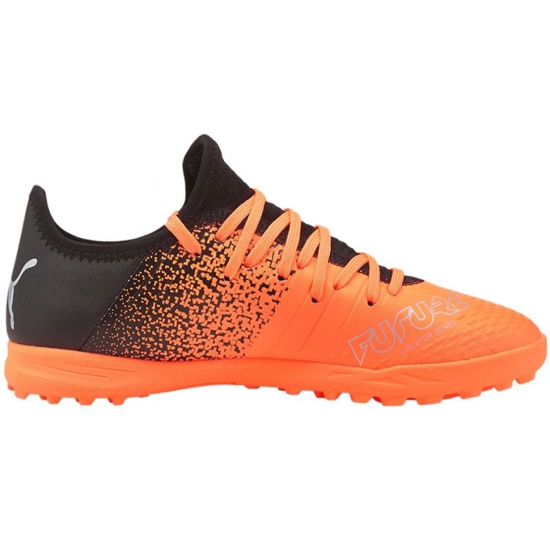 Chaussures de football Puma Future Z 4.3 Tt Jr 106780 01 orange oranges et rouges