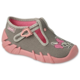 Befado chaussures pour enfants 110P453 rose gris Befado chaussures pour enfants 110P453 rose gris
