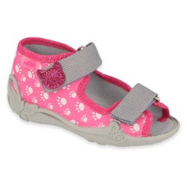 Befado chaussures pour enfants 242P108 rose gris Befado chaussures pour enfants 242P108 rose gris