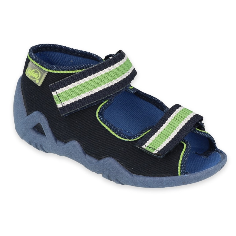 Chaussons enfants Befado 250P103 bleu marine