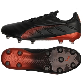 Chaussures de football Puma King Platinum 21 FG / AG M 106478 04 noir noir