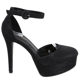 Escarpins sur la plateforme Brooke Black noir