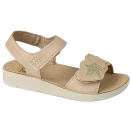 Sandales pour enfants Befado 068Y004 Zlotys avec zircons d'or Sandales pour enfants Befado 068Y004 Zlotys avec zircons d'or