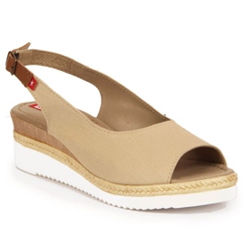 Sandales compensées Big Star W INT1727B beige