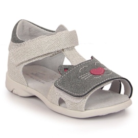 Sandales velcro pour femme Kornecki Jr.KOR6859 gris-argent ['argent']