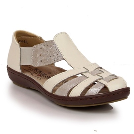 Sandales fermées T.Sokolski W SCA168B blanc-argent