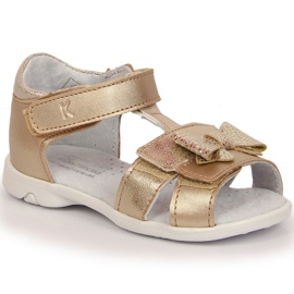 Sandales velcro Kornecki Jr KOR6309 doré d'or