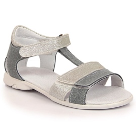 Sandales velcro Kornecki Jr KOR6323 argent ['argent']