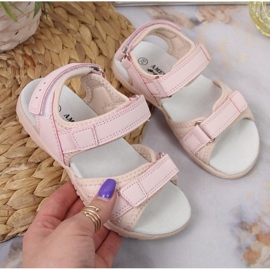 Sandales velcro American Club Jr AM895A rose Sandales velcro American Club Jr AM895A rose