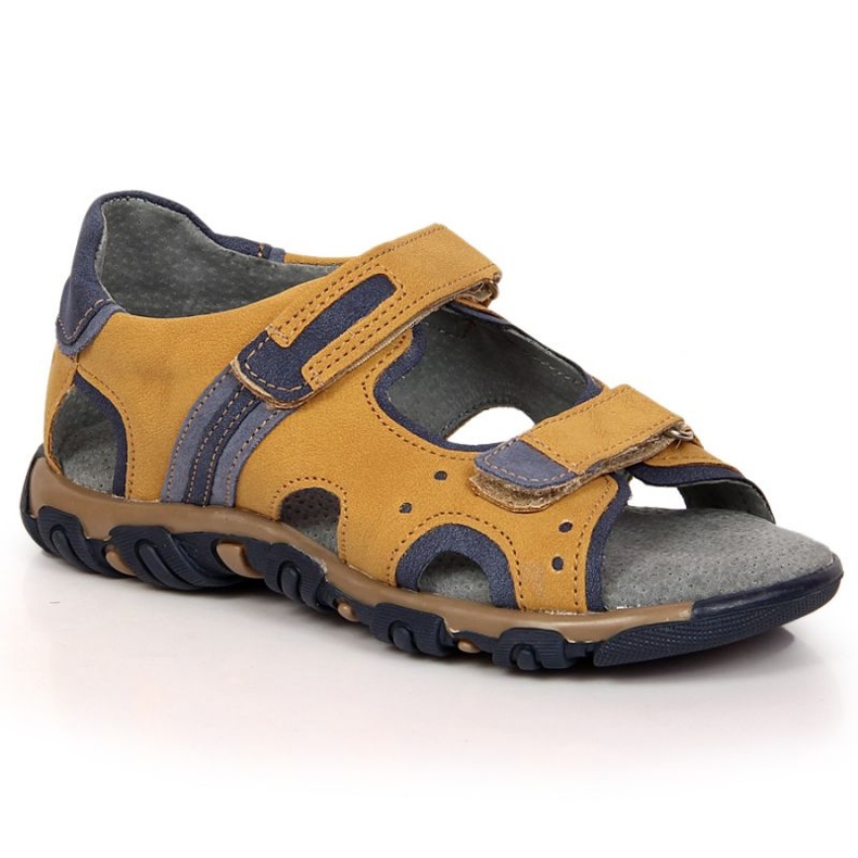 Sandales velcro Kornecki Jr KOR6188A camel brun