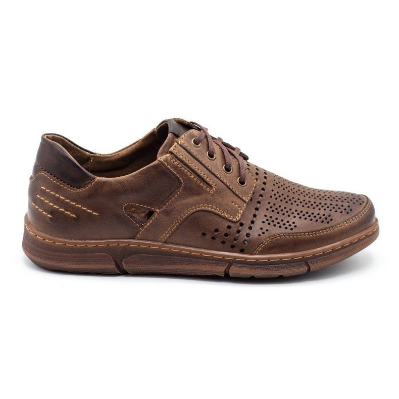Polbut Chaussures décontractées J55 pour hommes pour l'été, marron brun