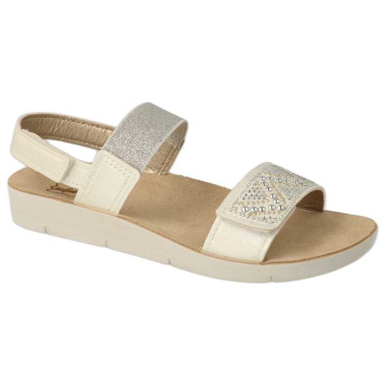 Sandales pour enfants Befado 068Y001 avec zircon cubique blanche