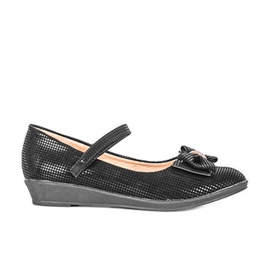 Ballerines enfant noires à nœud Tienne le noir Ballerines enfant noires à nœud Tienne le noir
