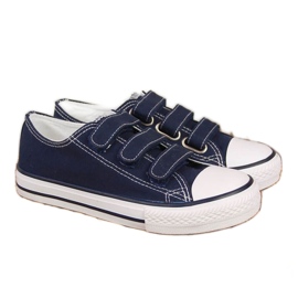 Baskets velcro Atletico Jr ATC387C bleu marine
