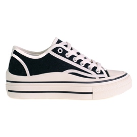 SHELOVET Baskets sur la plate-forme noir