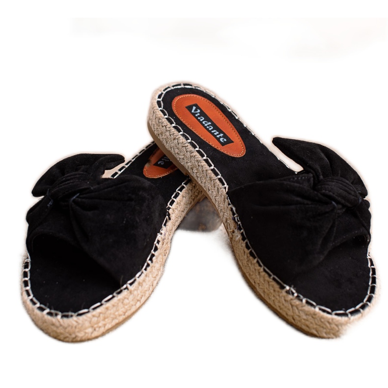 SHELOVET Pantoufles noires pour femmes le noir SHELOVET Pantoufles noires pour femmes le noir