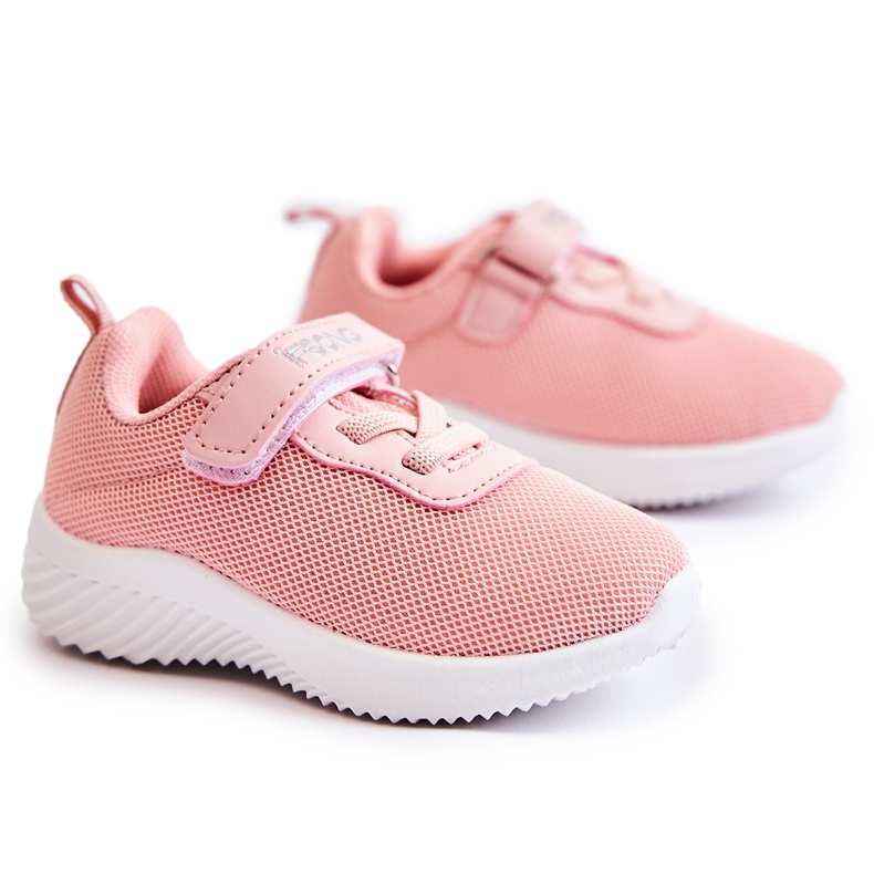 FR1 Chaussures De Sport Pour Enfants Avec Velcro Rose Lexy FR1 Chaussures De Sport Pour Enfants Avec Velcro Rose Lexy