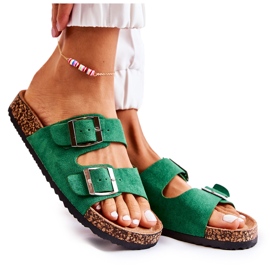 FB1 Slip-on vert pour femme Misandei