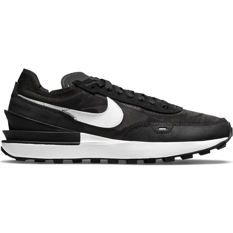 Chaussure Nike Waffle One W DC2533-001 blanche le noir
