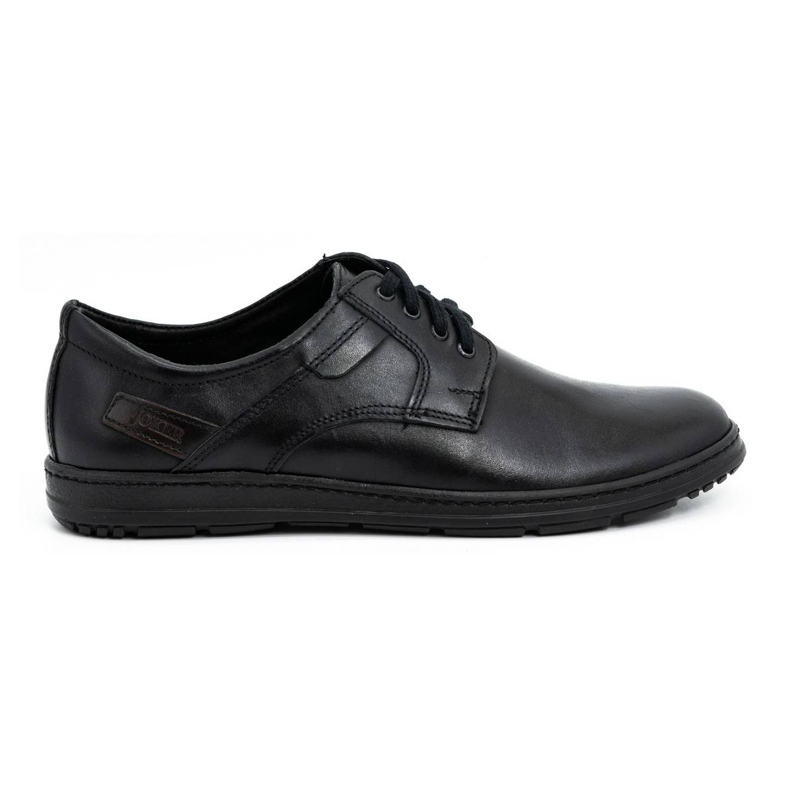 Joker Chaussures en cuir noir pour hommes 536J le noir Joker Chaussures en cuir noir pour hommes 536J le noir