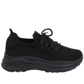 Baskets chaussettes noires Wendy le noir