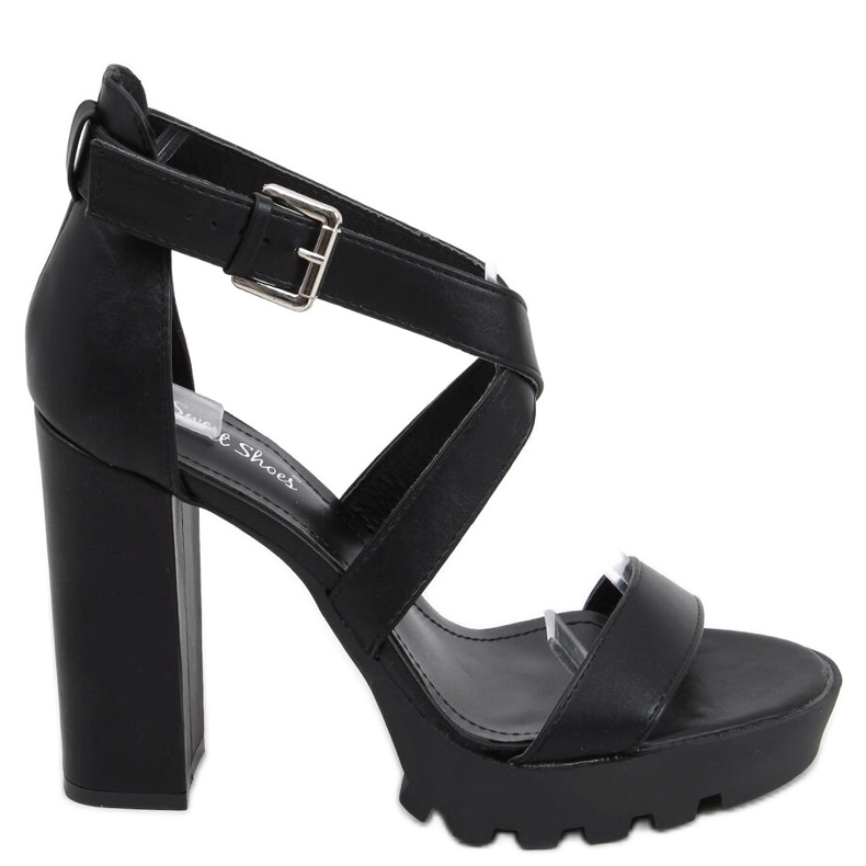 Sandales sur la plateforme Spencer Black le noir