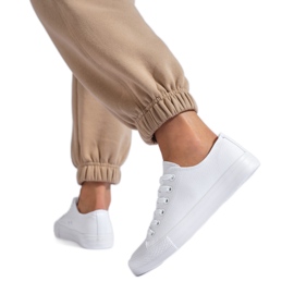 SHELOVET Baskets classiques pour femmes blanc