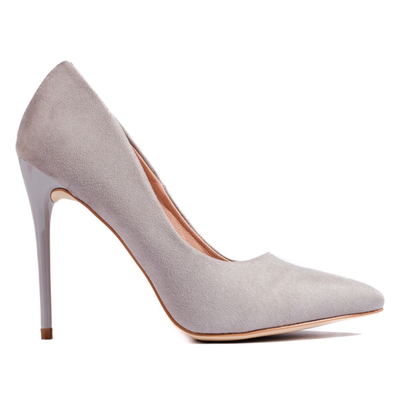 SHELOVET Talons hauts classiques pour femmes gris SHELOVET Talons hauts classiques pour femmes gris
