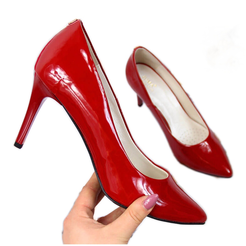 Escarpins sur stiletto Juma laqué rouge