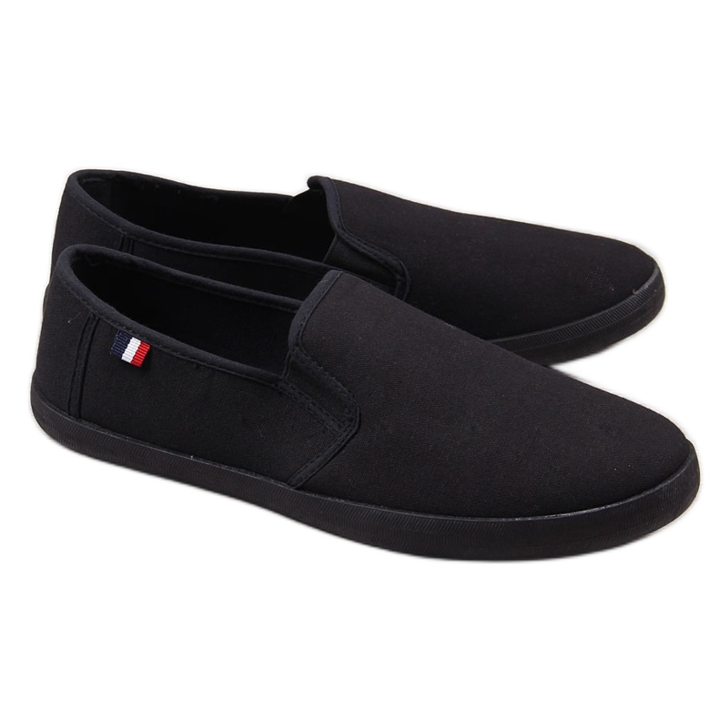 Baskets à enfiler pour hommes Atletico noires le noir