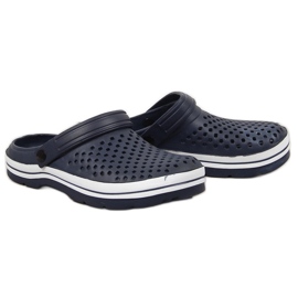 Chaussons mousse ajourés bleu marine NEWS Chaussons mousse ajourés bleu marine NEWS