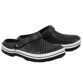 News Chaussons mousse ajourés noirs homme