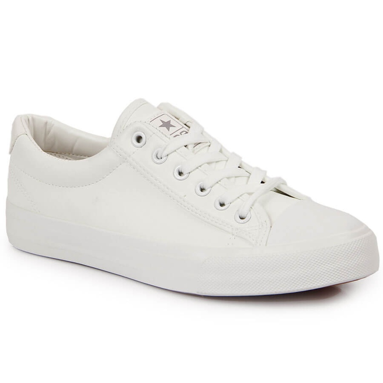 Baskets basses en éco-cuir blanc NEWS blanche