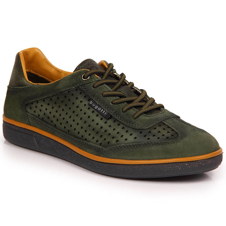 Chaussures Homme en cuir ajouré Vert Bugatti JJ153022
