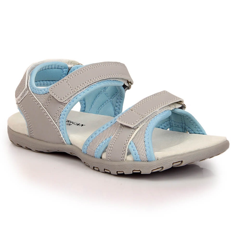 Sandales sport fille American Club grises