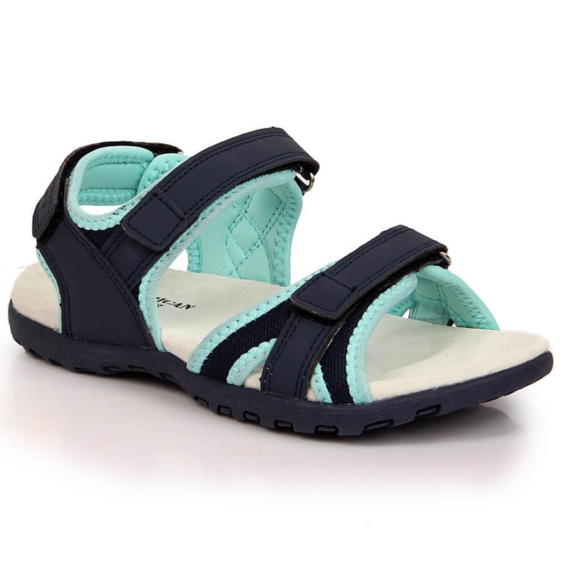 Sandales sport fille American Club bleu marine