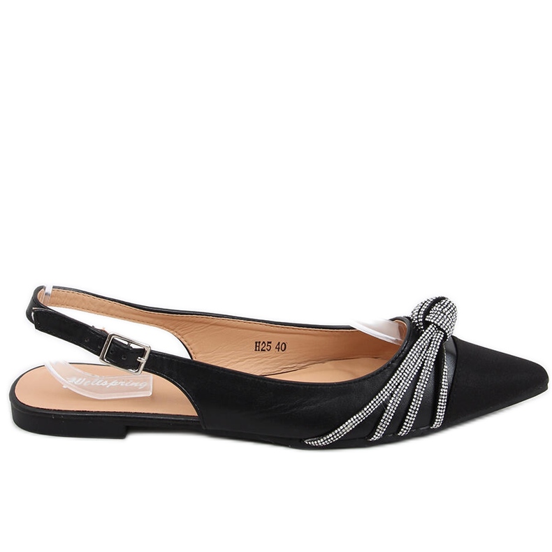Ballerines à talon ouvert Taylor Black le noir
