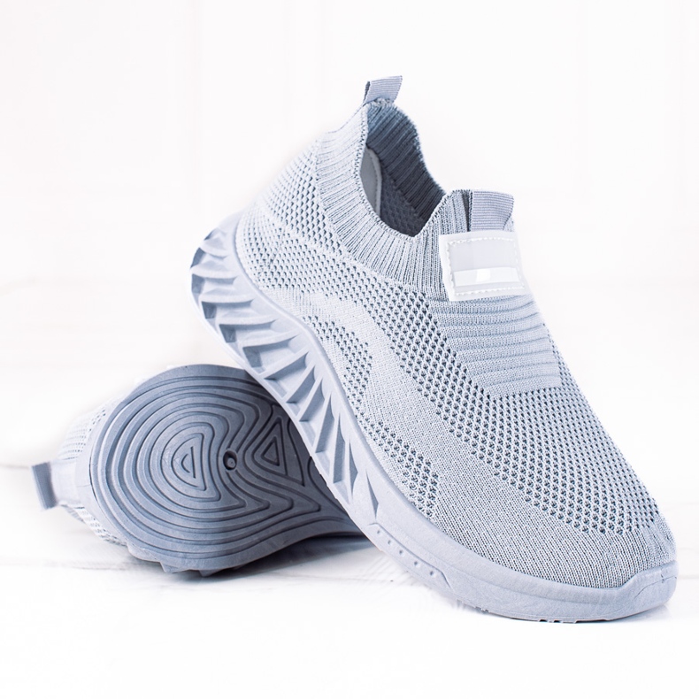 SHELOVET Chaussures de sport à enfiler gris