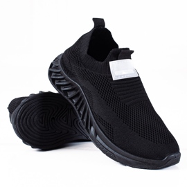 SHELOVET Chaussures de sport à enfiler noir