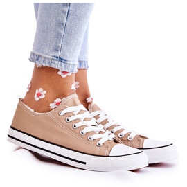 PJ1 Baskets Classiques Femme Tied Beige Foncé Be Mine