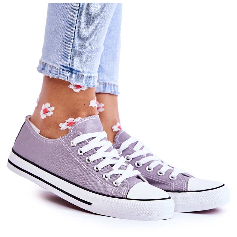PJ1 Baskets Classiques Femme Tied Gris Be Mine