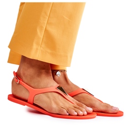 PH1 Sandales Femme Orange Fluo Orage