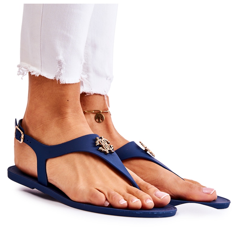 Sandales Femme Bleu Marine Sonner