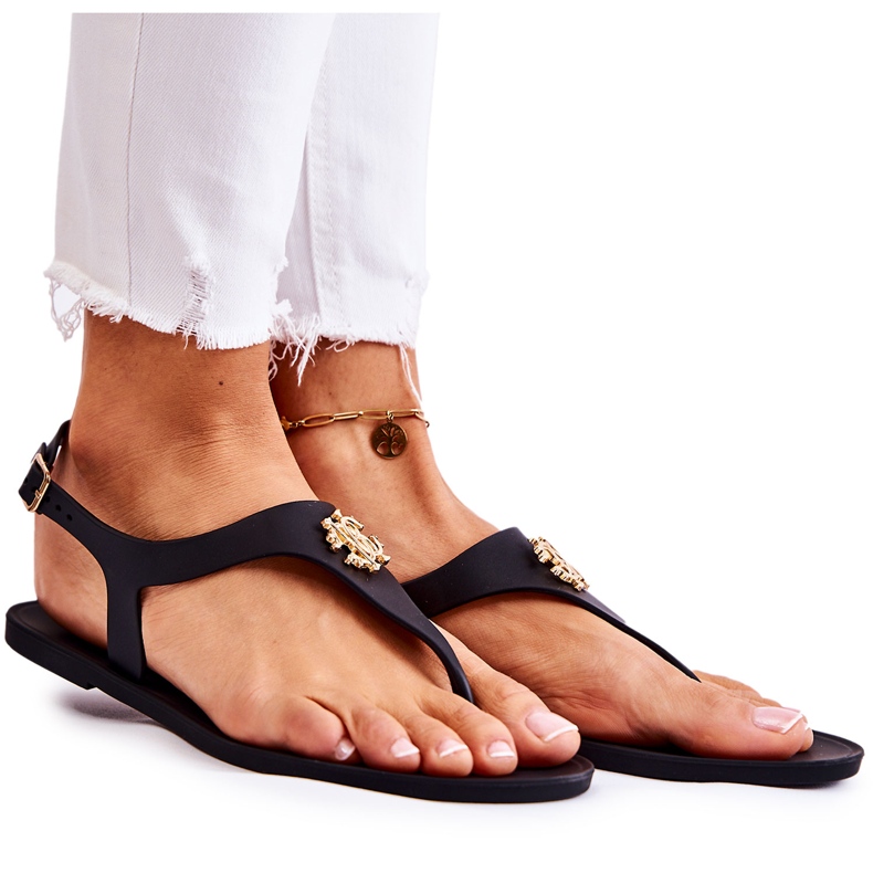 PH1 Sandales noires pour femmes de Sonner le noir