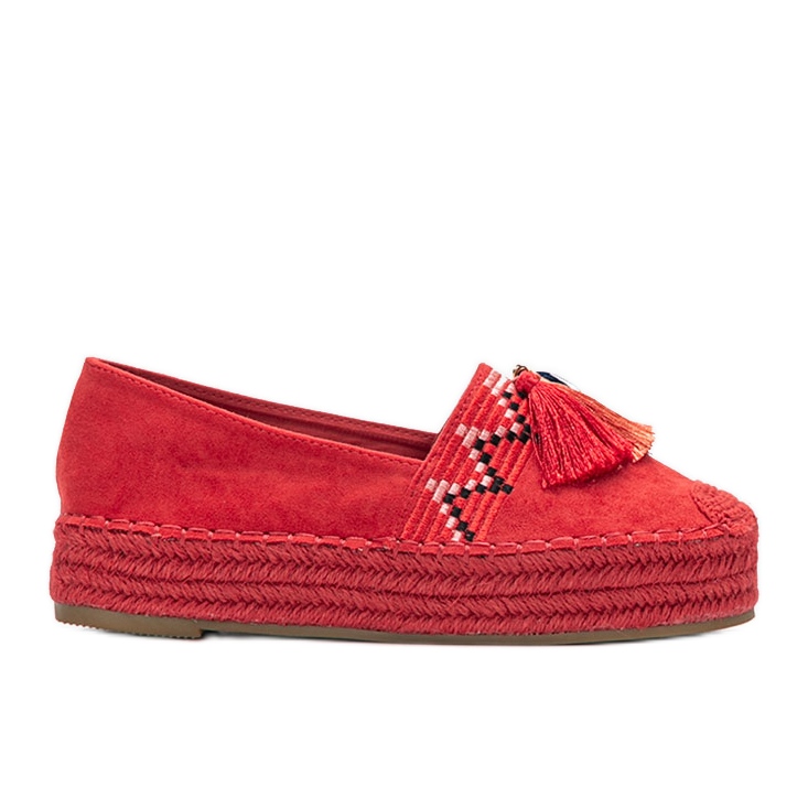 Espadrilles rouges sur la plateforme Pisquid Espadrilles rouges sur la plateforme Pisquid