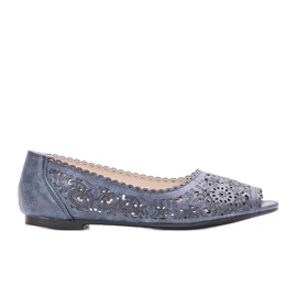 Mocassins ajourés bleu marine Aiello Mocassins ajourés bleu marine Aiello